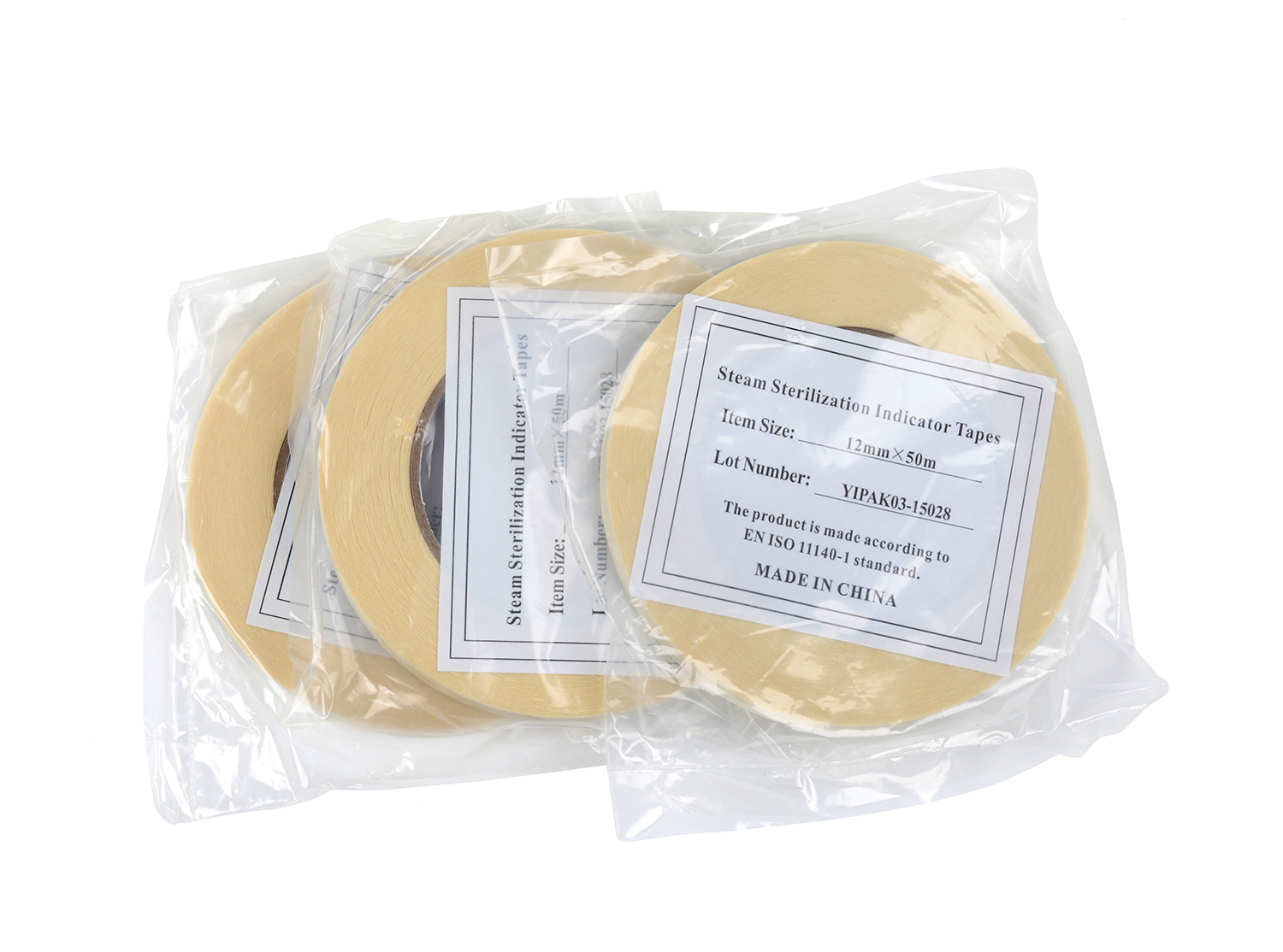 Steam sterilization indicates tape